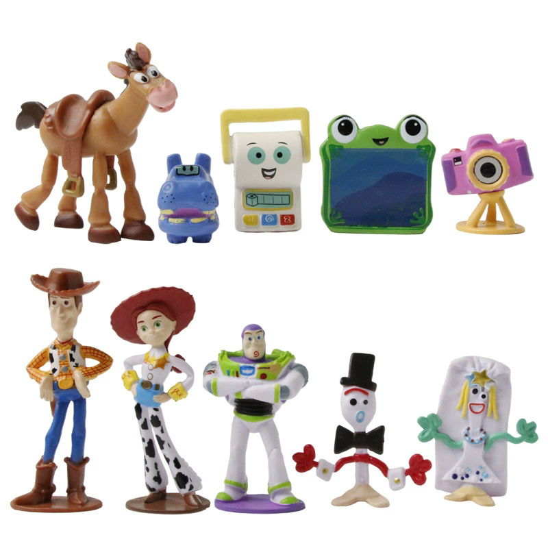 10 ชิ้นภาพยนตร์ของเล่น Story 5 Lilypad Smarty กางเกงตัวเลข Woody Buzz Lightyear Forky ตุ๊กตาของเล่นแฟนของขวัญ
