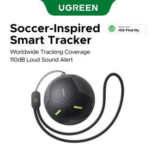 UGREEN FineTrack การออกแบบฟุตบอล อุปกรณ์ติดตามตำแหน่ง Anti Lost Bluetooth5.0 Finder Tracker Finder IP68 กันน้ํา Locator เข้ากันได้กับ iOS การออกแบบฟุตบอล