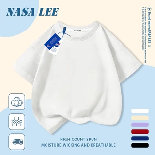 [จัดส่งในวันเดียวกันจัดส่ง 2 วัน] นาซ่า เด็กเสื้อยืดสีขาวสีทึบผ้าฝ้ายระบายอากาศเหมาะสําหรับเด็กชาย 3-16 ปีชายหญิงออกแบบมินิมอล & ทั้งหมด-จับคู่ สไตล์