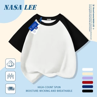 [จัดส่งในวันเดียวกันจัดส่ง 2 วัน] นาซ่า เด็กเสื้อยืดสีขาวสีทึบผ้าฝ้ายระบายอากาศเหมาะสําหรับเด็กชาย 3-16 ปีชายหญิงออกแบบมินิมอล & ทั้งหมด-จับคู่ สไตล์