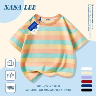 [จัดส่งในวันเดียวกันจัดส่ง 2 วัน] นาซ่า เด็กเสื้อยืดสีขาวสีทึบผ้าฝ้ายระบายอากาศเหมาะสําหรับเด็กชาย 3-16 ปีชายหญิงออกแบบมินิมอล & ทั้งหมด-จับคู่ สไตล์
