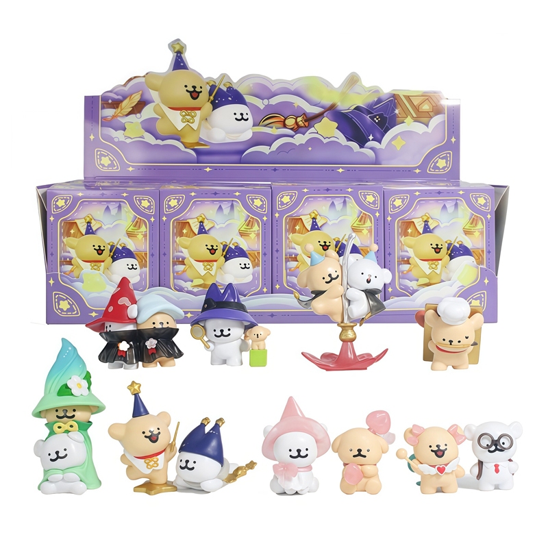 8 ชิ้น/เซ็ต 5-12 ซม.สายลูกสุนัข Magic Adventure Series รุ่น Q PVC Action Figure ตุ๊กตาน่ารักโหมดเดสก์ท็อปตกแต่งเครื่องประดับคอลเลกชันของเล่นของขวัญ