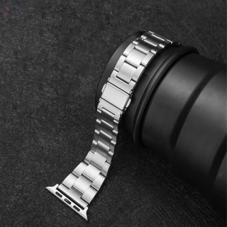 สายนาฬิกาข้อมือ สเตนเลส หรูหรา แบบเปลี่ยน สําหรับ Apple Watch Series 8 7 6 5 4 3 2 1 SE iwatch Band 38/40/41/42/44 มม. 45 มม. 49 มม.