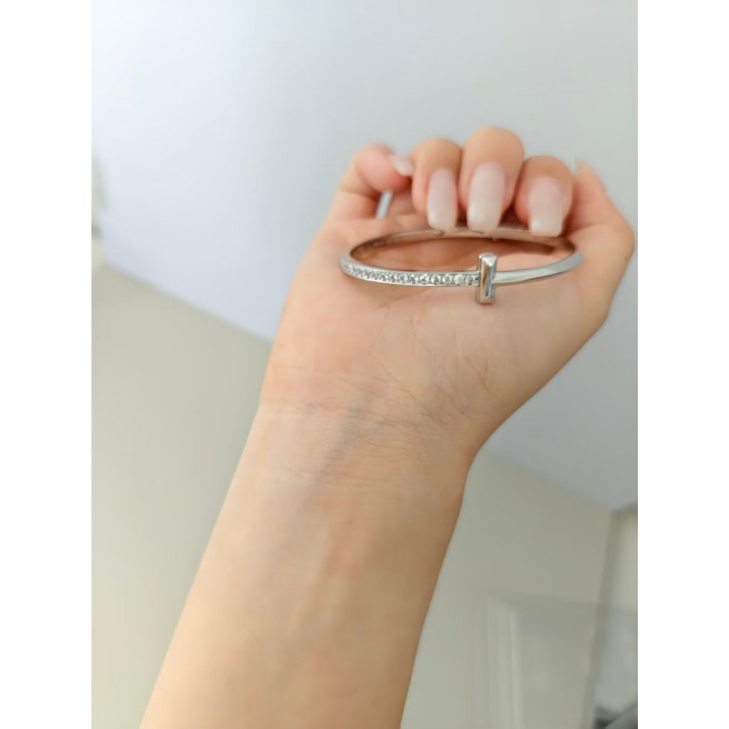 กําไลข้อมือรูปตัว T Slim ของ Minimalist Inlaid รูปที่ 3