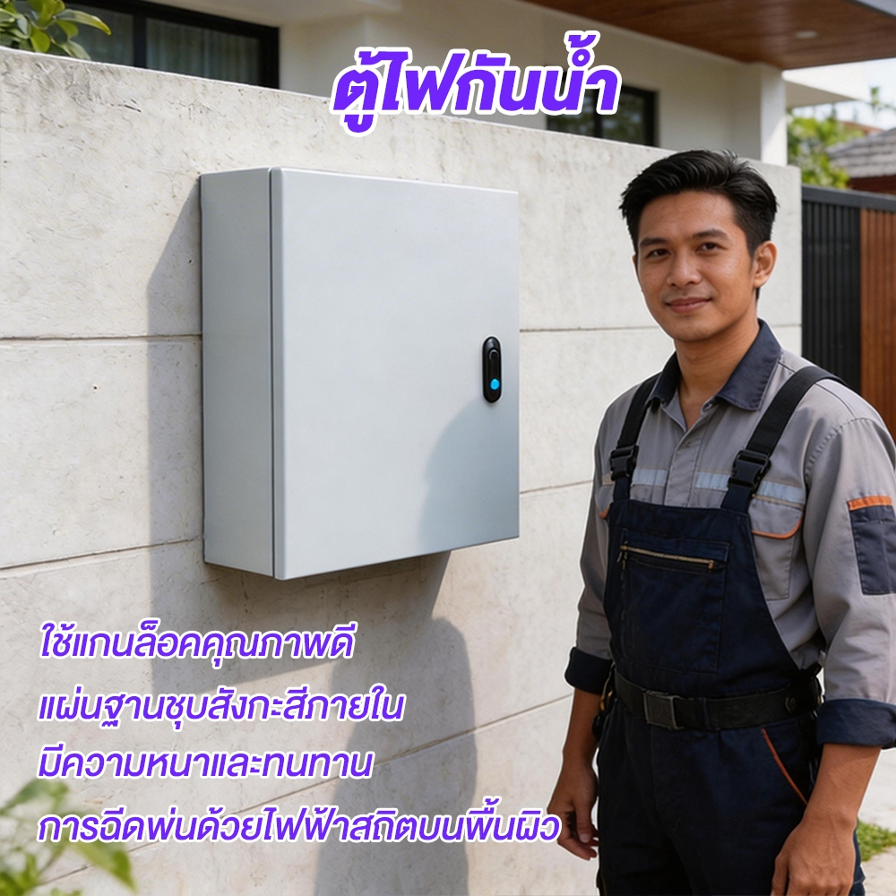 ตู้ไฟกันน้ำ ตู้กันฝุ่นกันน้ำฝา ทนทานและใช้งานได้จริง/ข้อกำหนดต่างๆ ขนาด 500x600x200mm