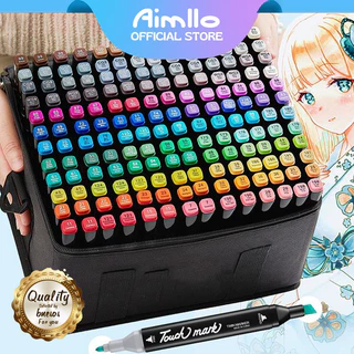 ปากกามาร์คเกอร์ 2 หัว 36/48/60/80/100/120/168 สี ปากกาเมจิก ปากกาวาดภาพ Marker Penเครื่องเขียน เคมี acrylic marker