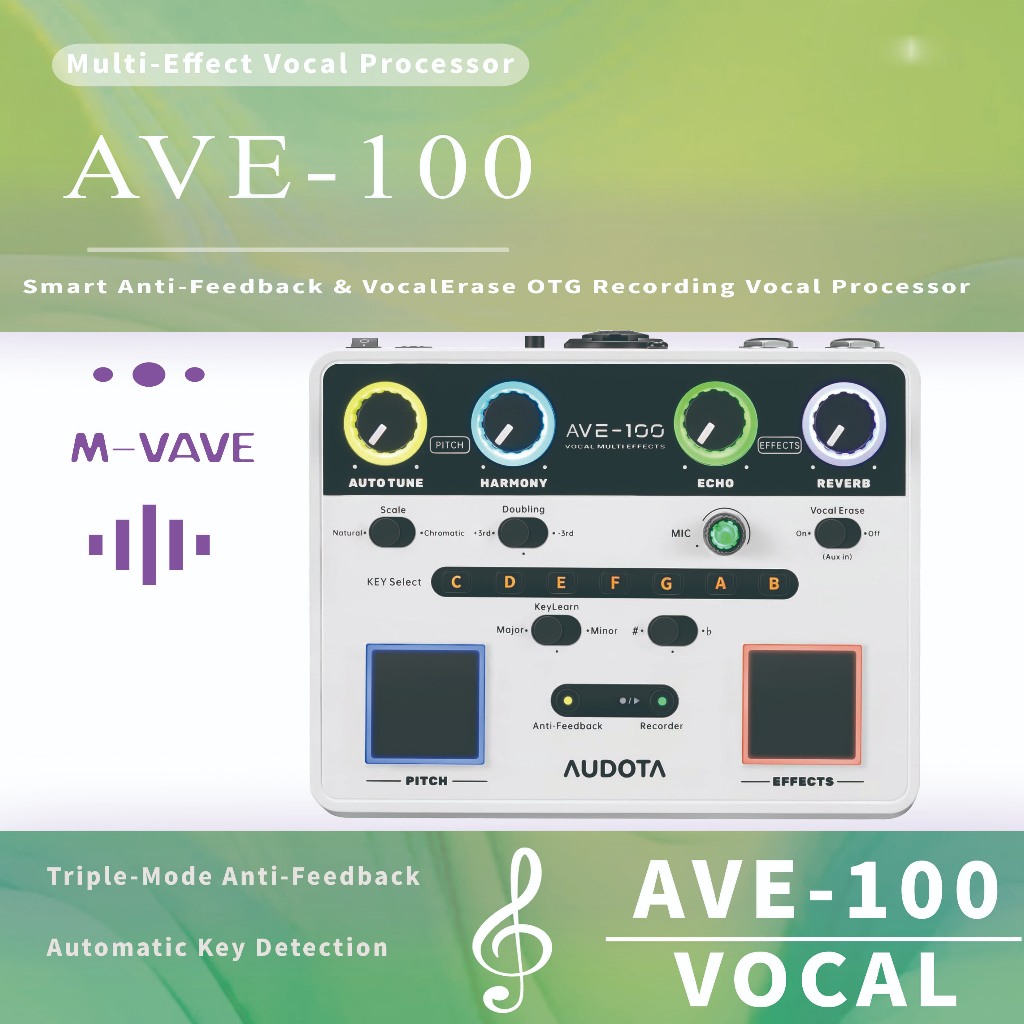 Audota AVE-100 เอฟเฟกต์เสียงร้อง, เอฟเฟกต์เสียงร้อง, AVE100 AVE 100