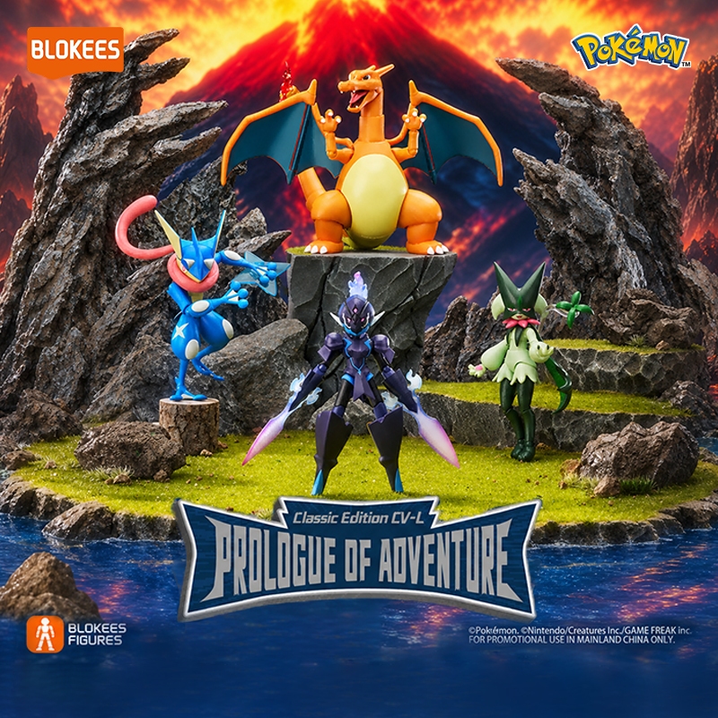 BLOKEES Pokémon ตัวต่อบล็อกฟิกเกอร์สะสม Model Kit Charizard Meowscarada Greninja Celuledge Snorlax