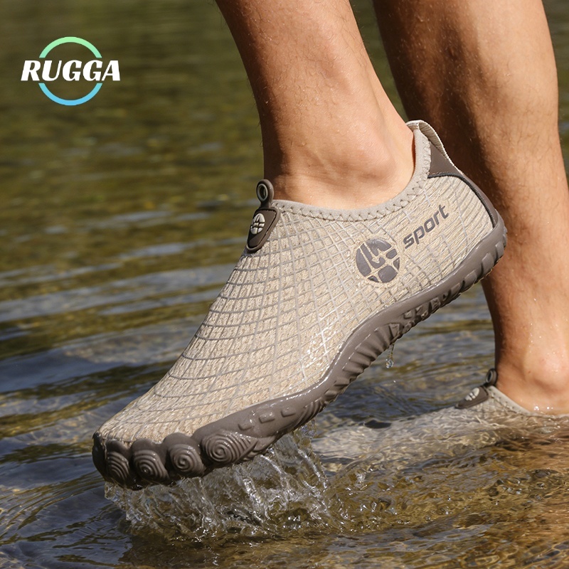 RUGGA 2026 Original ใหม่ Aldult unisex คู่ Aqua น้ําชายหาดว่ายน้ํา surf รองเท้าออกกําลังกายสําหรับผู้ชายผู้หญิงมัลติฟังก์ชั่นยาง Anti slip กันน้ําแห้งเร็วรองเท้าเท้าเปล่า