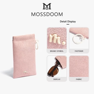 MOSSDOOM Aeva กระเป๋าทรงกระบอกมินิ หนังกลับนุ่ม พกพาง่าย กระเป๋าใส่แว่นตา