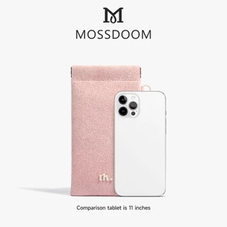 MOSSDOOM Aeva กระเป๋าทรงกระบอกมินิ หนังกลับนุ่ม พกพาง่าย กระเป๋าใส่แว่นตา