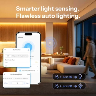 SONOFF SNZB-06P24 Sense Guard Presence Core 24G Zigbee Human Presence Sensor ขับเคลื่อนโดยขั้นสูง 24GHz mmWave Radar ทํางานร่วมกับ Apple Home ผ่าน Matter Bridge