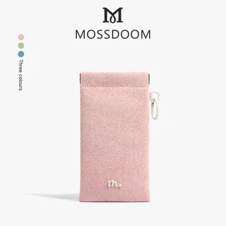 MOSSDOOM Aeva กระเป๋าทรงกระบอกมินิ หนังกลับนุ่ม พกพาง่าย กระเป๋าใส่แว่นตา