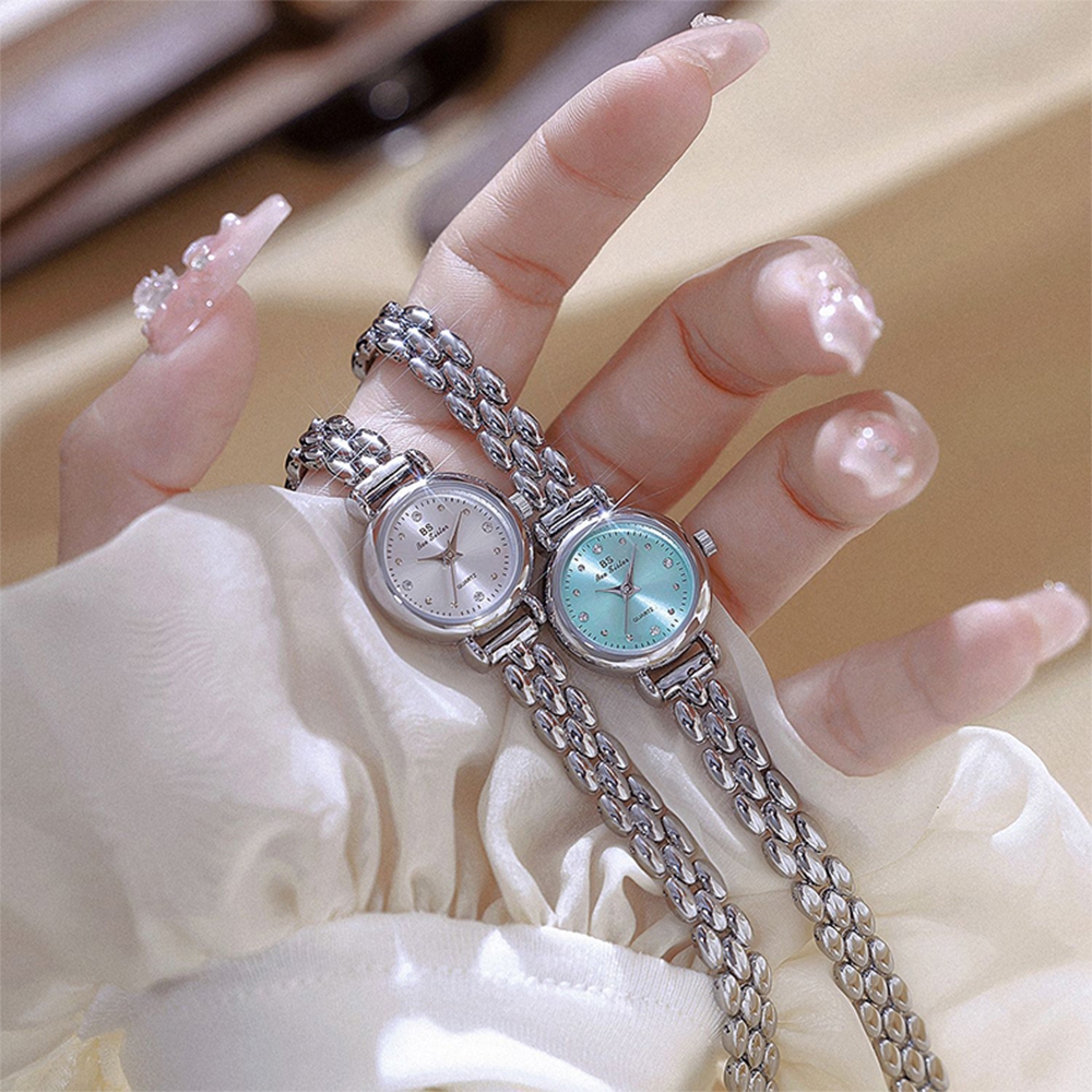 BS Bee Sister Simple Vintage Woman Watch Temperament Elegant Quartz นาฬิกาผู้หญิง
