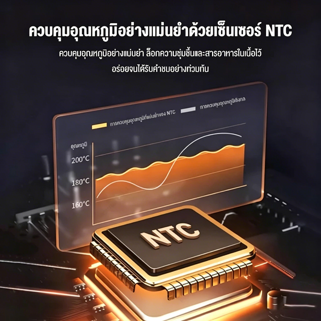 DLT-afelหม้อทอดไร้น้ํามัน 15L ความจุใหญ่ 2600wทัศนวิสัยโปร่งใส 360° ระบบสัมผัส ทําอาหารด้วยคลิกเดียว thumbnail 7