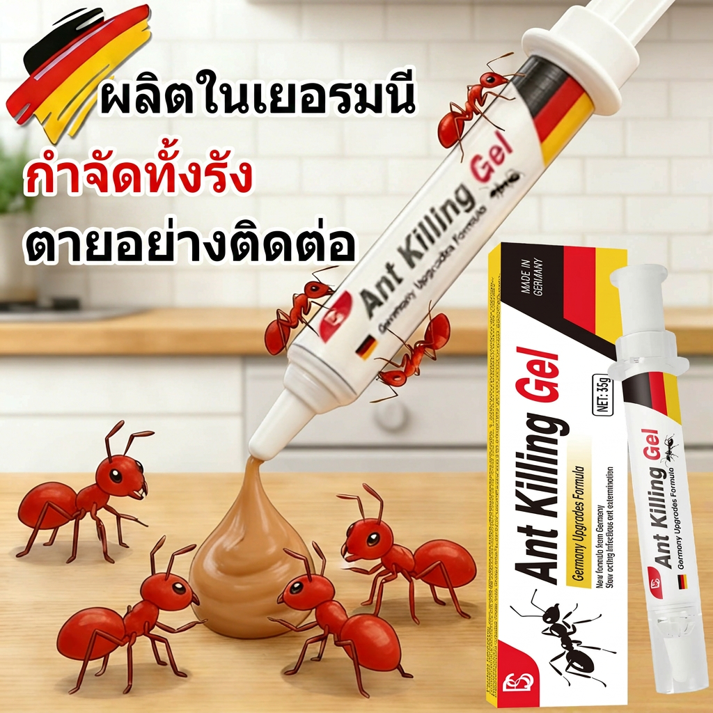 เจลกำจัดมด 35 กรัม ใช้งานง่าย ปลอดภัยต่อคนและสัตว์เลี้ยง