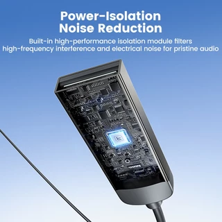 Toocki บลูทูธ 6.0 Aux อะแดปเตอร์ไร้สายรถบลูทูธ USB ถึง 3.5 มม.แจ็คเสียงเพลงไมโครโฟนแฮนด์ฟรีสําหรับรถยนต์ลําโพง LED ตัวบ่งชี้