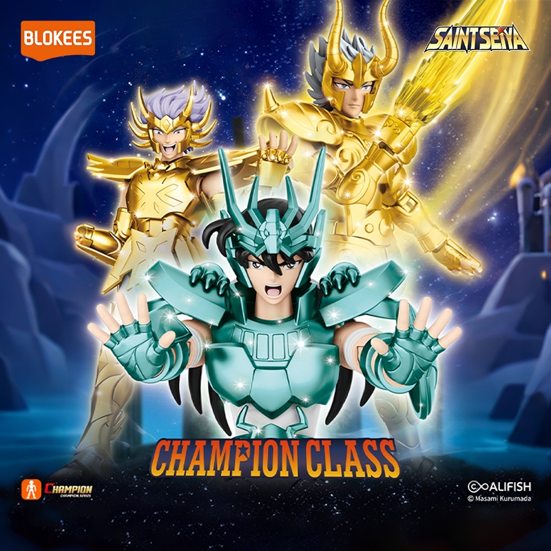 BLOKESS Saint Seiya CC 09&10&11 Dragon Shiryu ตัวเลขการกระทําบล็อกของเล่นสะสม