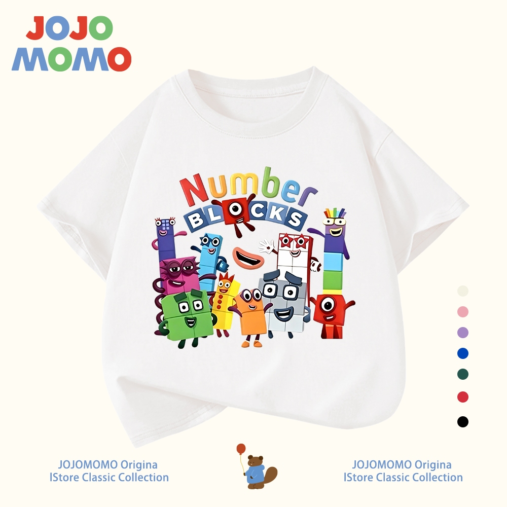 【ส่งในวันเดียวกัน】เสื้อยืดเด็ก ลายนัมเบอร์บล็อกส์ (numberblocks) ผ้านุ่ม ไม่ต้องรีด ใส่สบาย สำหรับเด็ก 1-10 ปี แบบ Unisex