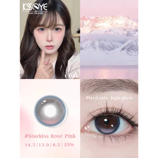 เลนส์ไม่หมุน 2 โทน KSSEYE คอนแทคเลนส์ไฮกลอสแกนคงที่ 2 ชิ้นพร้อมเกรด (0 ~-8.00)