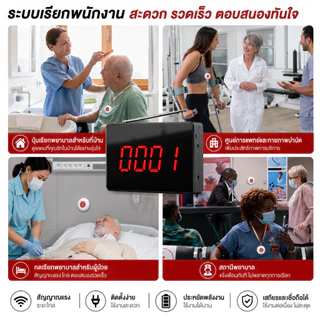 DAYTECH Pager ระบบการโทร Bell Call บริการลูกค้า ร้านอาหาร/โรงพยาบาลพร้อมโทรศัพท์ loceng buzzer