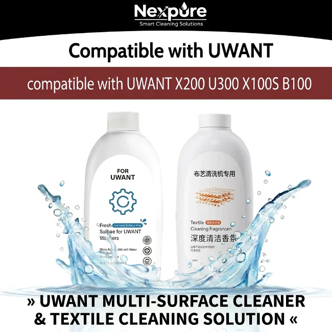 UWANT น้ํายาทําความสะอาดพื้นสําหรับน้ํายาล้างกลิ่นสัตว์เลี้ยงสูญญากาศแบบแห้งเปียกสําหรับซีรีย์ทั้งหม