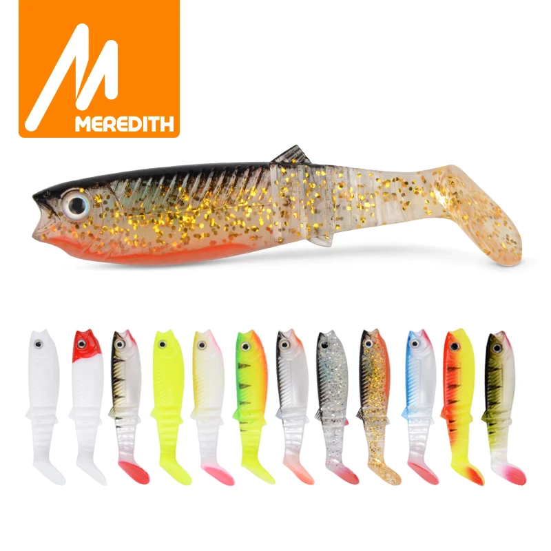 Meredith Cannibal 80/100/125mm Fishing Lure – บันทึกสําหรับจับสูงสุด 350 ปอนด์ 3D eyes soft Lure