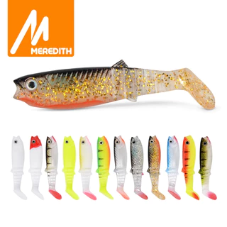 Meredith Cannibal 80/100/125mm Fishing Lure – บันทึกสําหรับจับสูงสุด 350 ปอนด์ 3D eyes soft Lure