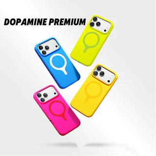 Dopamine/Liquid silicone soft case/Yellow เคส เข้ากันได้สําหรับ iPhone 17 16 pro max Case เป็นมิตรกับผิวด้วยปุ่มกล้อง AI หรูหรากันกระแทกฝาหลัง