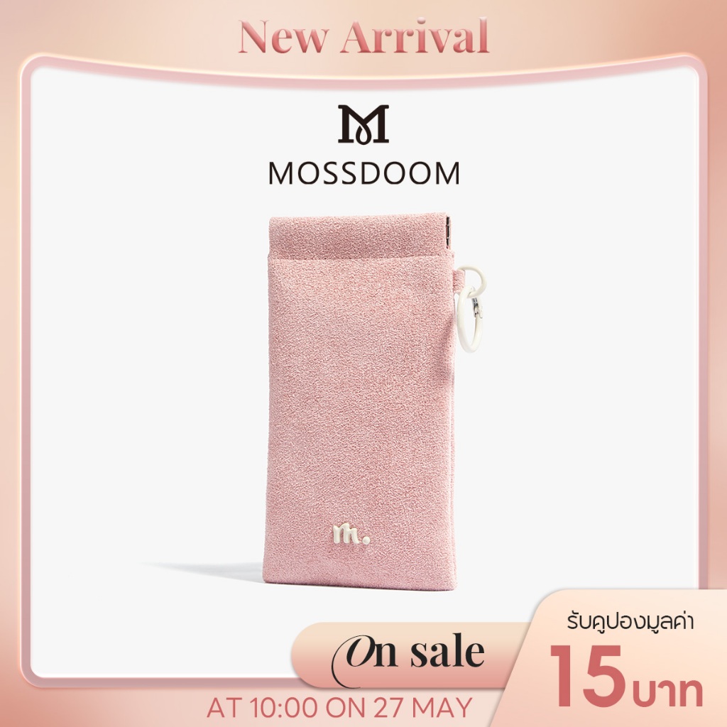 MOSSDOOM Aeva กระเป๋าทรงกระบอกมินิ หนังกลับนุ่ม พกพาง่าย กระเป๋าใส่แว่นตา