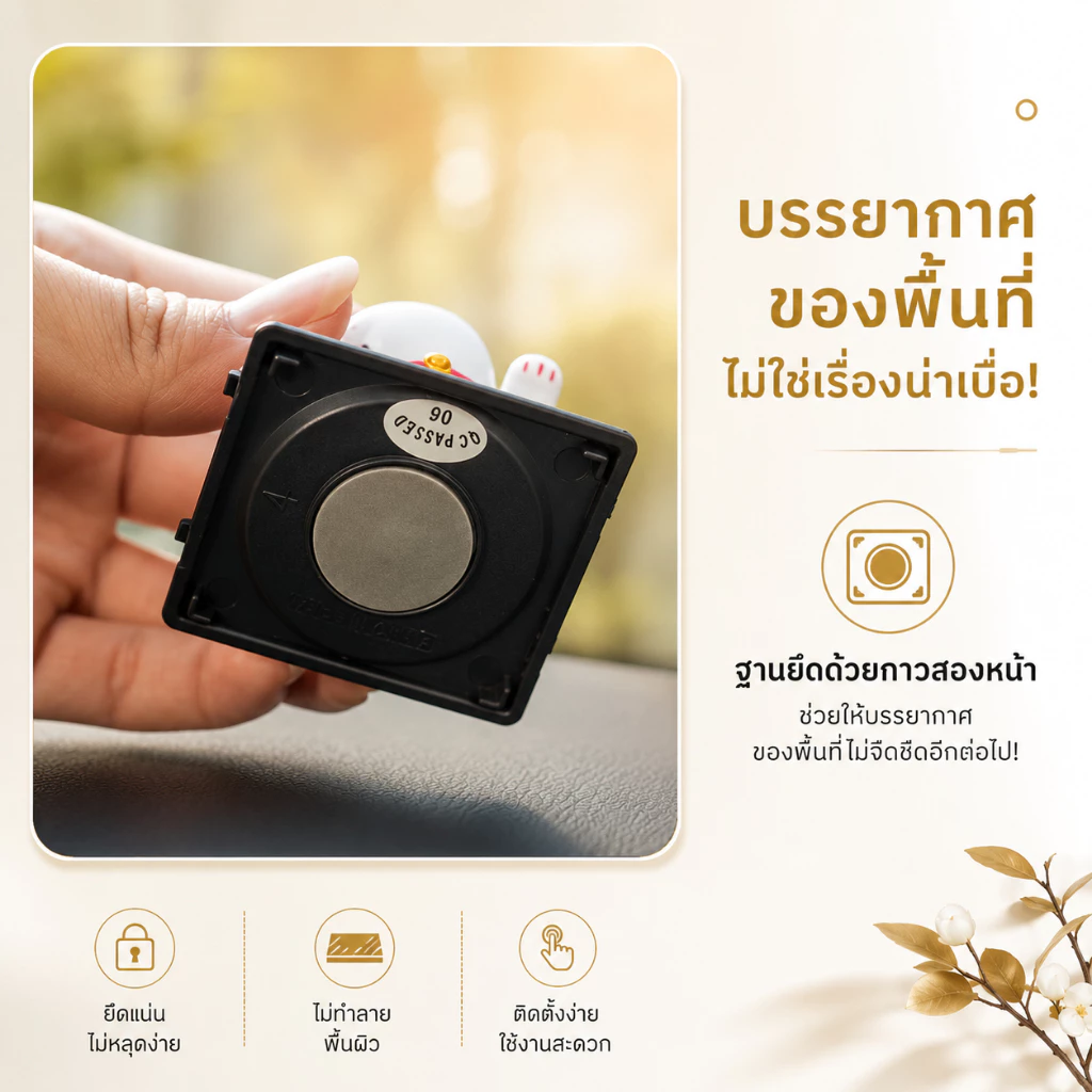 แมวกวักนำโชคพลังงานแสงอาทิตย์ A00057 thumbnail 5