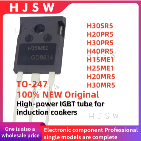 5PCS 100% ยี่ห้อใหม่ H15ME1 H20MR5 H20PR5 H25ME1 H30PR5 H30MR5 H30SR5 H40PR5 TO247 IGBT หลอดไฟสําหรั