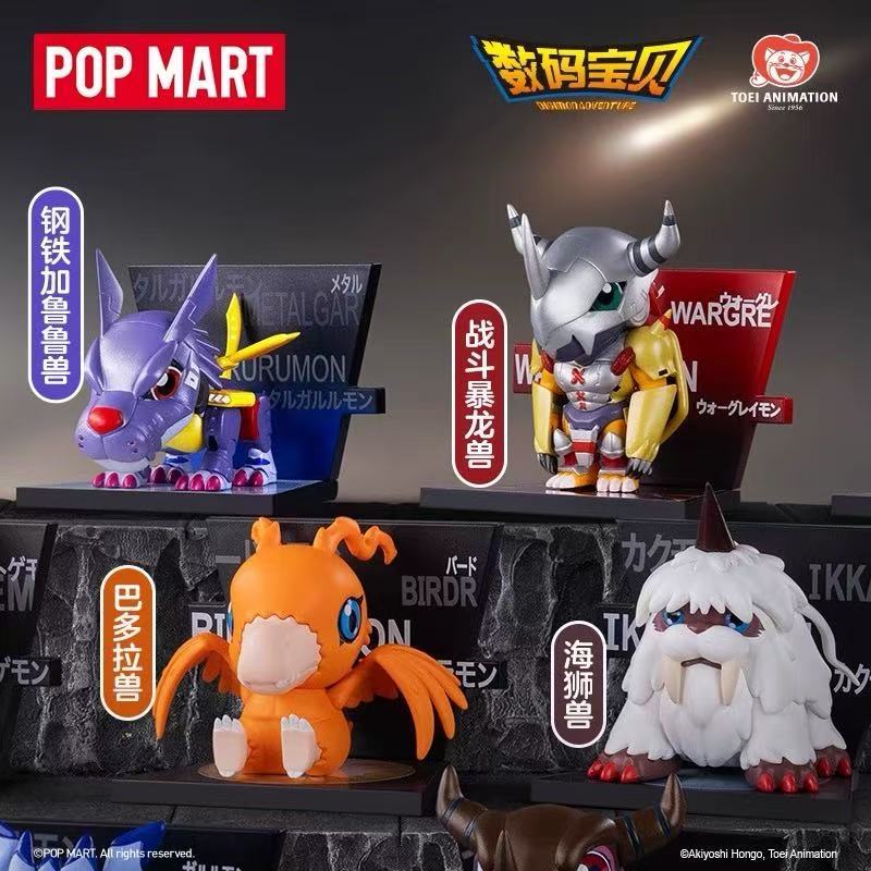 [พร้อมส่ง] POPMART Digimon Adventure Fridge Magnet Series กล่องสุ่ม Blind Box Fridge Magnet ของสะสม