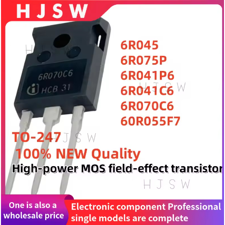 5PCS 100% คุณภาพ 6R045 6R075P 6R041P6 6R041C6 6R070C6 60R055F7 IPW60R045CP/60R075CP041P6/60R041C070P