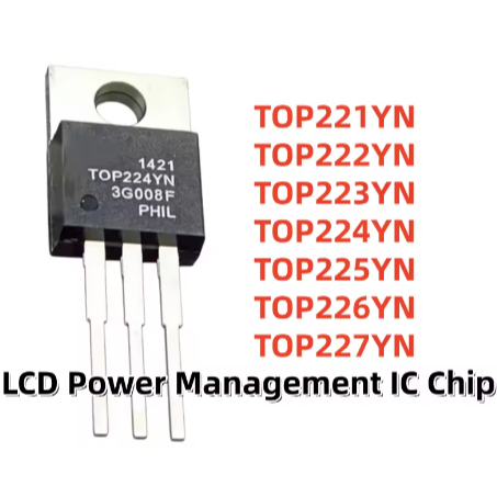 5PCS 100% ยี่ห้อใหม่ TOP221YN TOP222YN TOP223YN TOP224YN TOP225YN TOP226YN TOP227YN TO-220 LCD Power