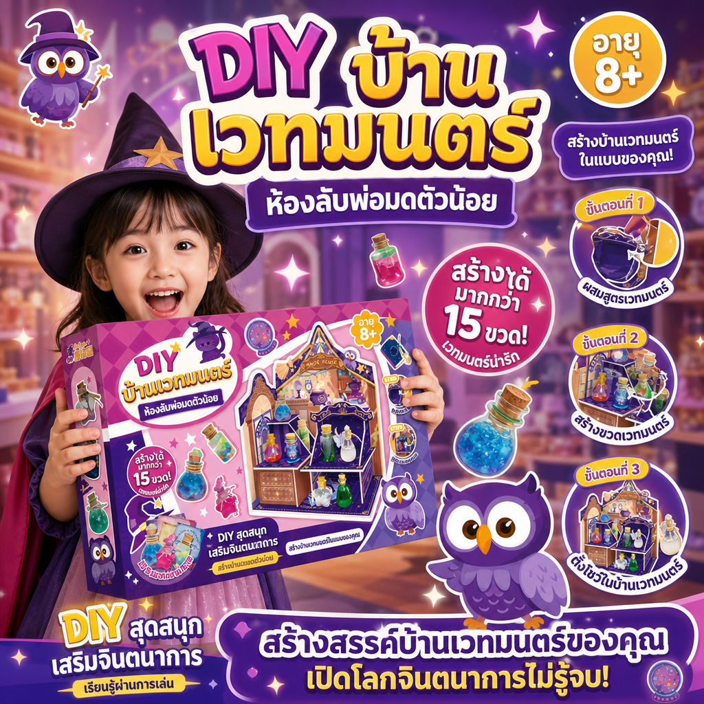 ชุดทดลองวิทยาศาสตร์ สำหรับเด็ก 5-12 ปี ชุดวิทยาศาสตร์ DIY กิจกรรมครอบครัว ของเล่นเสริมพัฒนาการ STEM ของขวัญวันเกิด ของเล่นปลอดภัย