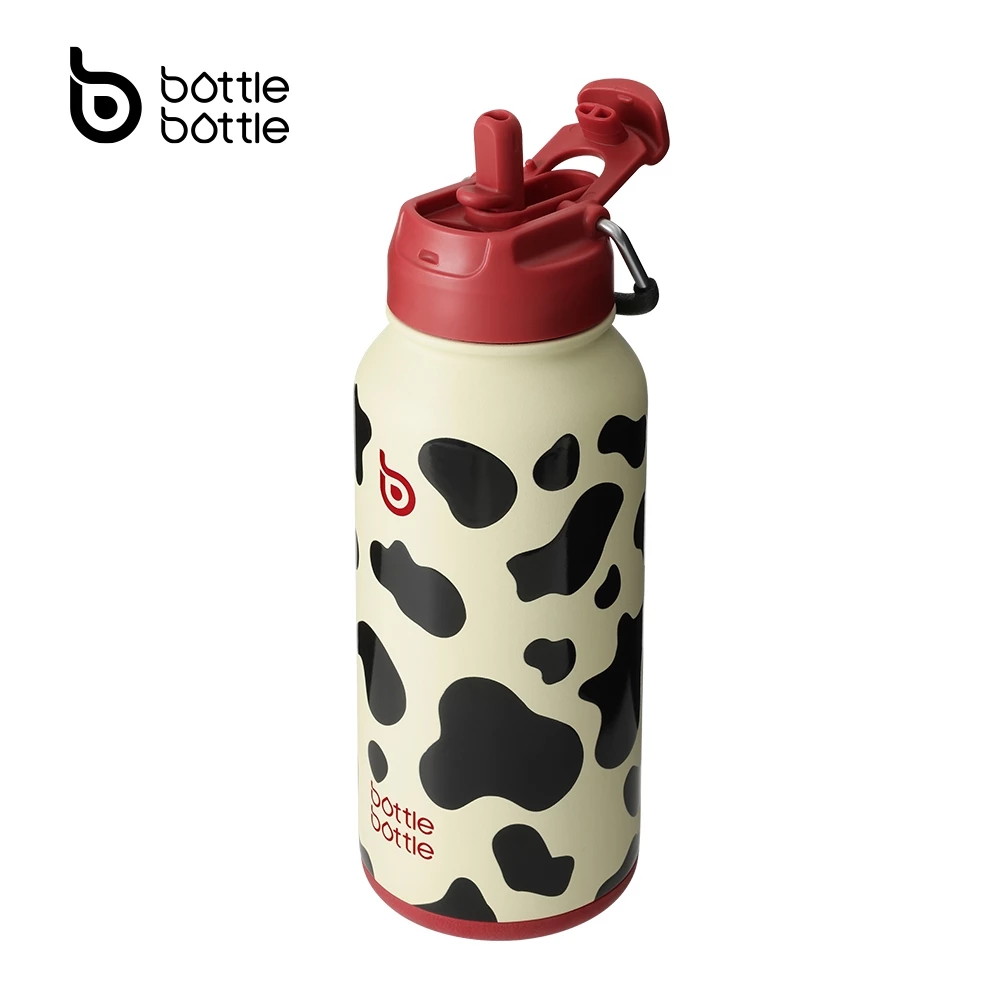 BOTTLE BOTTLE ขวด ขวดน้ําหุ้มฉนวนขนาด 32 ออนซ์/850 มล. พร้อมหลอด, ขวดน้ําสแตนเลส, มีฝาปิดด้ามจับและกล่องเก็บของ, กีฬากลางแจ้งสําหรับยา