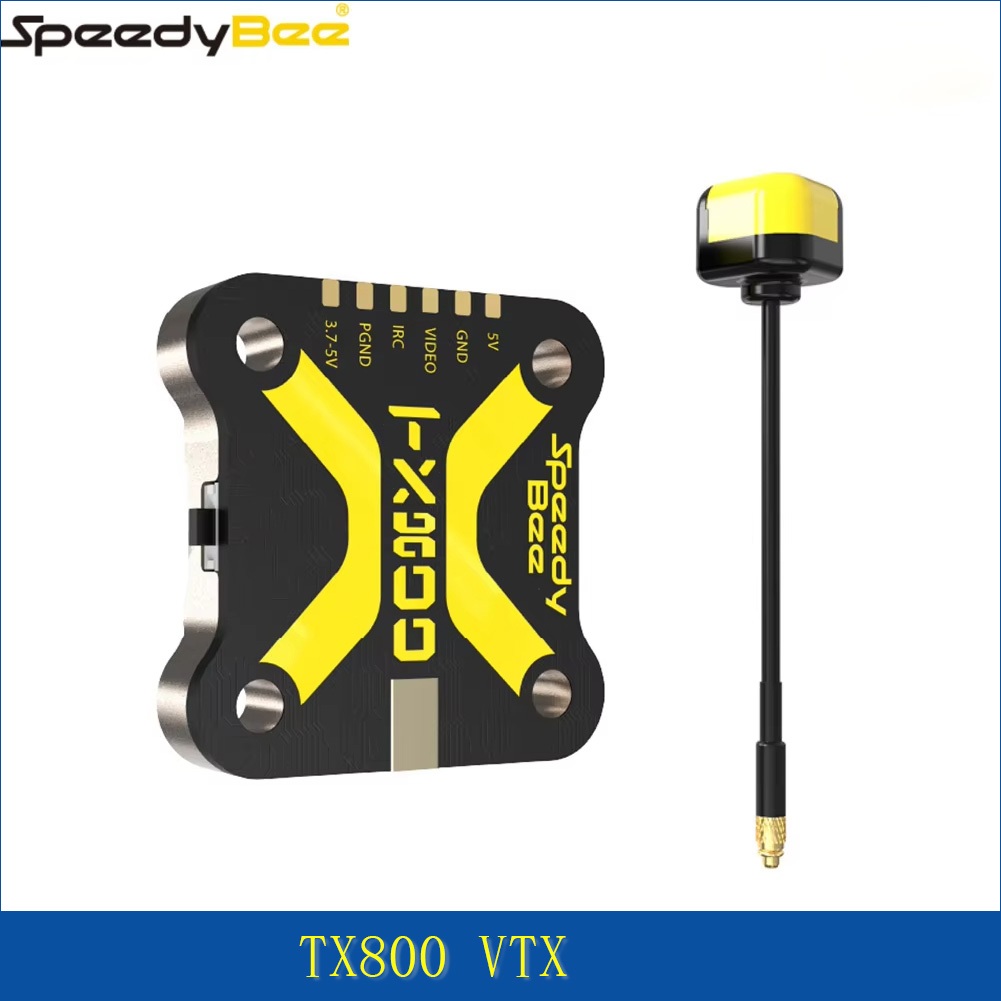 SpeedyBee TX800 5.8GHz 48CH VTX PitMode 25mW/200mW/400mW/800mW เครื่องส่งสัญญาณวิดีโอระยะไกลพร้อมเสา