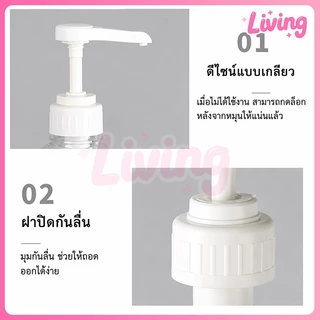 ✅หัวปั๊มกดอเนกประสงค์/หัวปั๊มน้ำเชื่อม ปริมาณ5CC/10cc ต่อครั้ง ตัดหลอดได้ Food Grade สำหรับร้านกาแฟ หัวปั๊มแบบมือหมุนสำหรับร้านชานม (Syrup Pump)