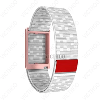 สายไนลอนเปลี่ยนอุปกรณ์เสริมสายนาฬิกาพร้อมกรอบโลหะสำหรับ Amazfit Helio Strap