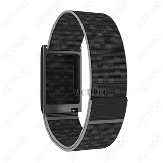 สายไนลอนเปลี่ยนอุปกรณ์เสริมสายนาฬิกาพร้อมกรอบโลหะสำหรับ Amazfit Helio Strap