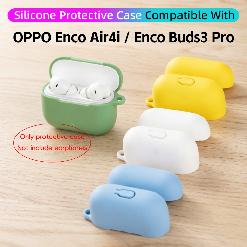 เคสหูฟังซิลิโคนสําหรับ OPPO Enco Buds3 Pro / Air4i ฝาครอบหูฟังกันกระแทก Anti-scratch แขนป้องกันล้างทําความสะอาดได้กันฝุ่น