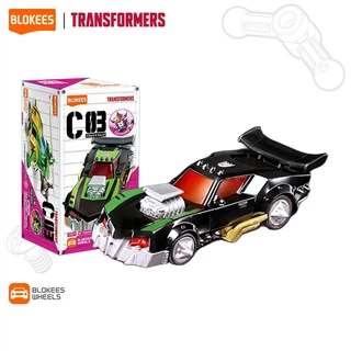 【ใหม่】BLOKEES TRANSFORMERS WHEELS Blind Box C01-03 รถของเล่นเด็ก ตัวต่อรถ Optimus Prime ของแท้