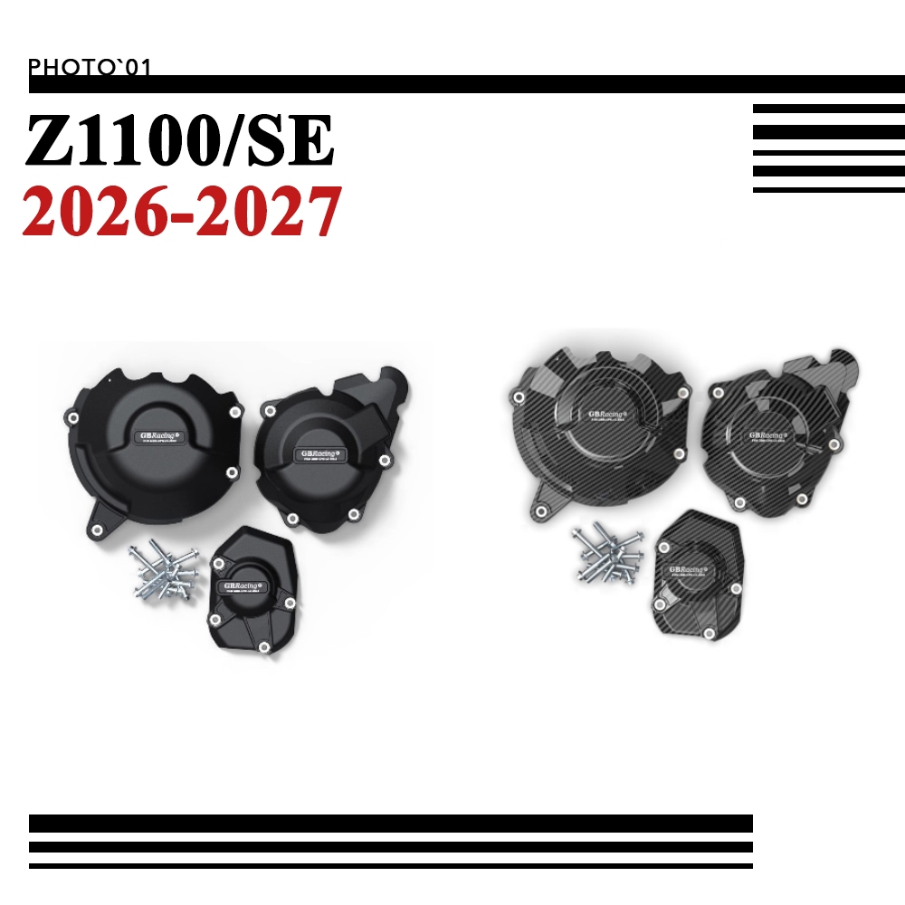 PSLER ฝาครอบป้องกันเครื่องยนต์ ป้องกันการชน สําหรับ สําหรับ KAWASAKI Z1100 Z1100 SE 2026 2027