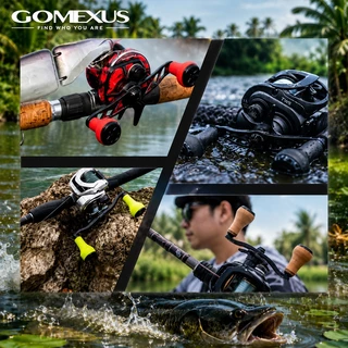 Gomexus แขนแต่งรอก Reel Handle คาร์บอนไฟเบอร์ (Carbon Fiber) 105mm สำหรับรอก Baitcasting Shimano Daiwa ABU รอกหยดน้ำ รอกเบส ตกปลา BC Reel Handle DC105