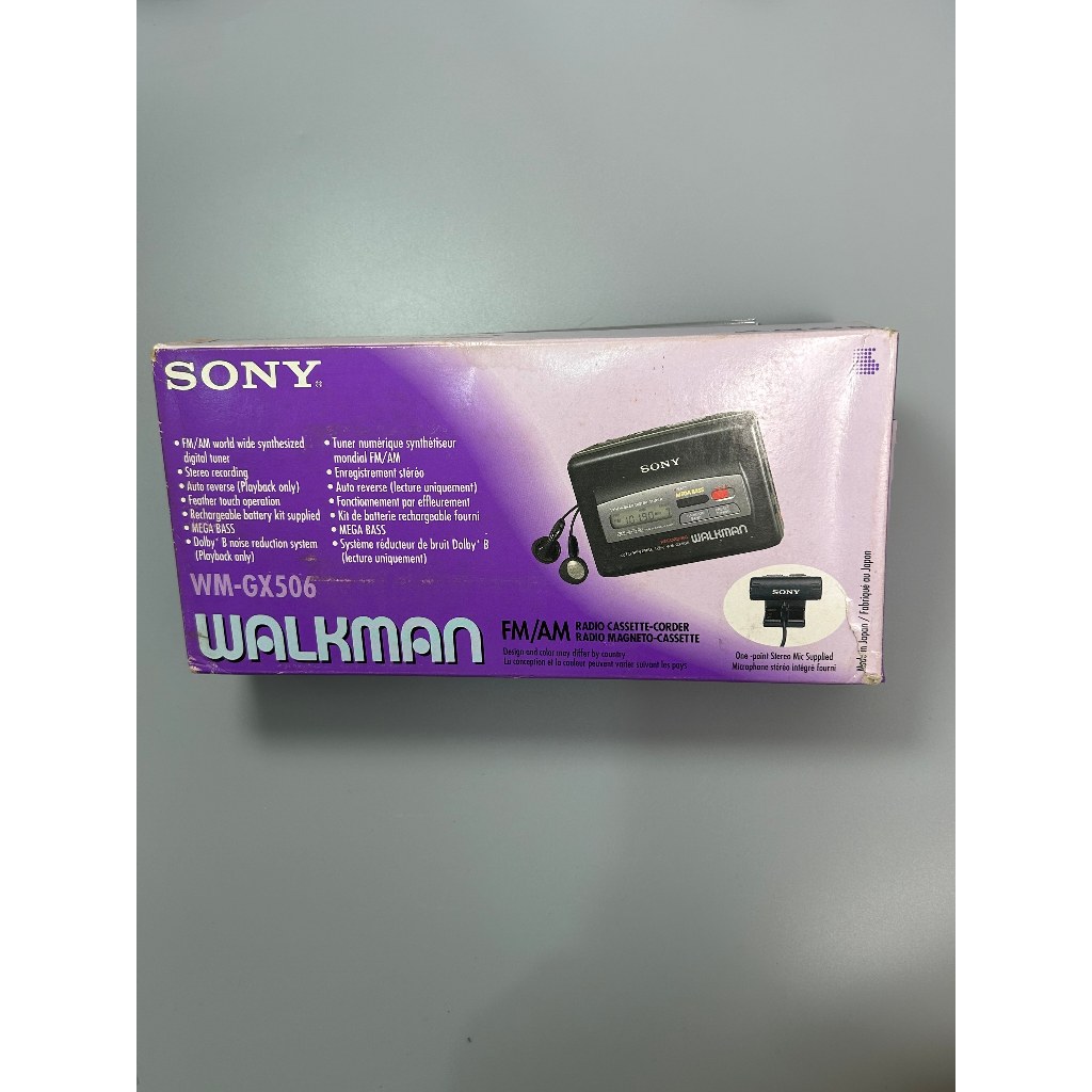 Sony GX506 Walkman, New Old Stock Japan-Made High-End 3-in-1 Player/Recorder/Radio, Dolby NR + 2-Sta