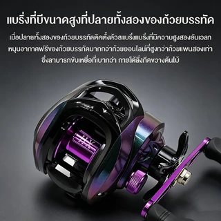 ชุดคันเบ็ดคาร์บอนไฟเบอร์ ความยาว 1.8 ม. พร้อมรอกโลหะ 19+1BB 7.2:1 รองรับน้ำหนักรวมได้ 10 กก.