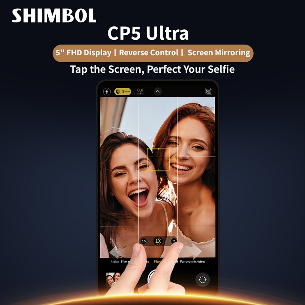 หน้าจอมอนิเตอร์เซลฟี่ CP5 Ultra Vlog, จอภาพกล้องโทรศัพท์ไร้สายพร้อมการควบคุม Bluetooth, เข้ากันได้กั