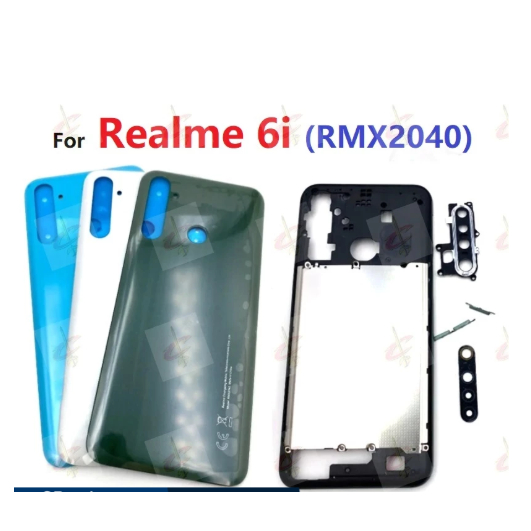 ฝาหลังสําหรับRealme 6i RMX2040 กรอบหน้าLCD