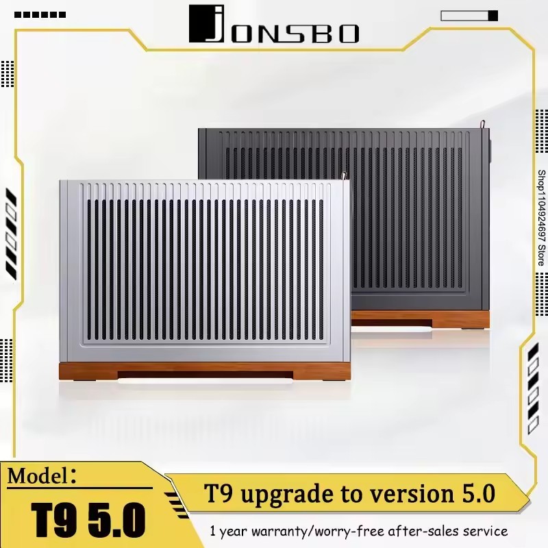 JONSBO T9 อลูมิเนียมอัลลอยด์ ITX กรณีคอมพิวเตอร์เดสก์ท็อปโฮสต์ MESH Case ง่ายต่อการวางความจุประมาณ 1